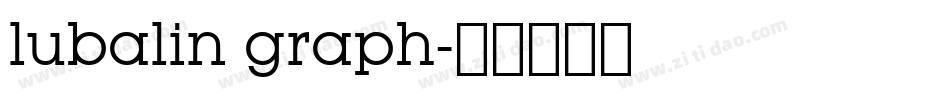 lubalin graph字体转换